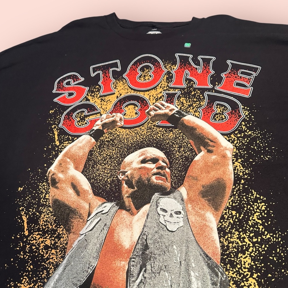 NWT Men's 5X Black WWE Legends Stone Cold Steve Austin Graphic Tee - Picture 3 of 8